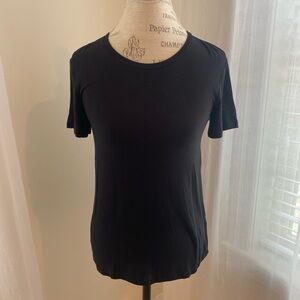 Classic Black Women's Top with Cut Out Back NWT